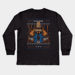 Vivi Ornitier Black Mage Christmas Kids Long Sleeve T-Shirt